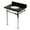 Black Granite / Polished Nickel, variant on Kingston Brass KVPK30KOQ7 Monarch 30" Black Granite Console Sink with Stainless Steel Legs (8-Inch, 3-Hole), Black Granite/Brushed Brass