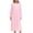 Pink-5, variant on Women Blue Nightgown Classic Nightwear Long Sleeve Retro Pajama Dress Soft Cotton Loungewear with Pockets