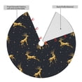 thumbnail image 4 of Kll 48" Christmas Tree Skirt Christmas Deers Xmas Tree Skirts Mat For New Year Xmas Holiday Party Indoor Outdoor Home Decoration, 4 of 9