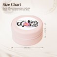 thumbnail image 2 of Yiaed Happy Mother's Day (3) Print Travel Jewelry Case Bridesmaid Gift Boxes Jewelry Travel Organizer Small Round Jewelry Box Mini Storage-Pink, 2 of 7