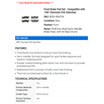 thumbnail image 2 of Front Brake Pad Set - Compatible with 1987 Chevy V20 Suburban, 2 of 2