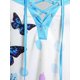 thumbnail image 4 of Tank Top de Talla Extra con Estampado de Mariposa y Cordones Rosegal  Camisetas sin mangas de talla grande, 4 of 5