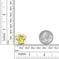 thumbnail image 4 of Gem Stone King 6.85 Ct Octagon Checkerboard Yellow Lemon Quartz 18K Yellow Gold Plated Silver Ring, 4 of 6