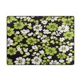 thumbnail image 5 of Yayeee Area Rugs for Living Room 6.7'x4.8' Non Slip Washable Bedroom Floor Carpet, Green Flower Pattern, 5 of 5