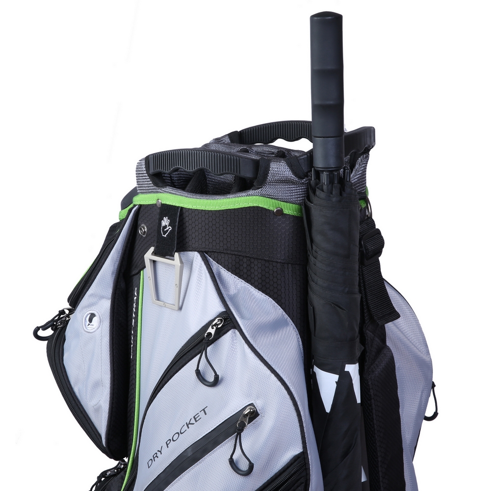 MacGregor Golf DX 14 Way Divider Cart Bag, Black/Silver/ Neon