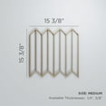 thumbnail image 2 of Ekena Millwork 15 3/8"W x 15 3/8"H x 3/8"T Medium Conroe Decorative Fretwork Wood Wall Panels, Walnut, 2 of 6
