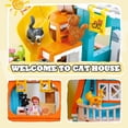 thumbnail image 4 of Set de construcción Cat House con 8 gatos y muñecas compatibles con Lego Friends, 4 of 7