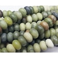 thumbnail image 5 of 5x8mm Taiwan Green Jade Matte Rondelle Beads Genuine Gemstone Natural Jewelry Making, 5 of 5