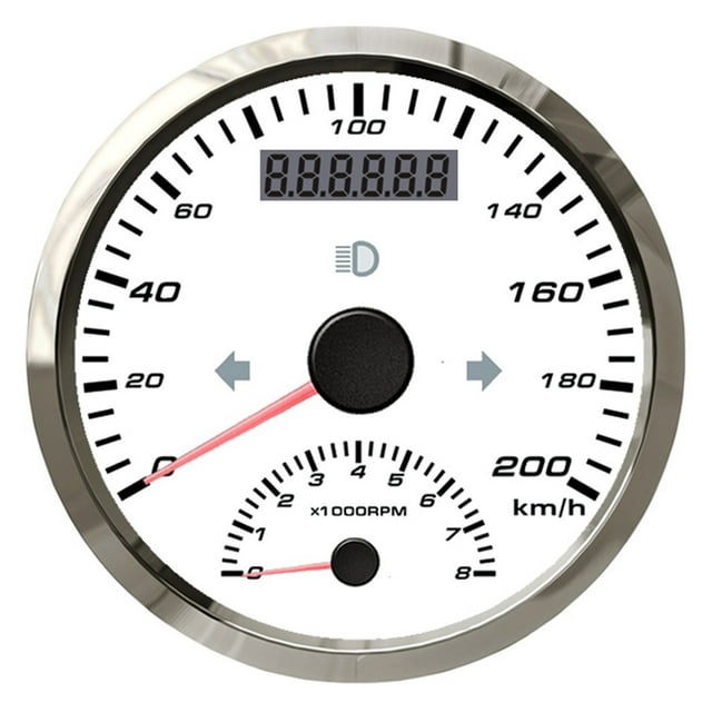 60 Km/h GPS Speedometer Car Truck Boat ATV Digital Gauge With 4000 RPM Tachometer 9-32V ,Universal Compatibility