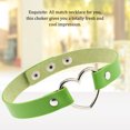 thumbnail image 3 of Collier Coloré Style Japonais Halloween Gourmette Étincelante en Cuir Accessoire pour Femmes Ras du Cou Chaîne Réglable Cœur Ras du Cou Vert, 3 of 8