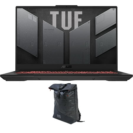 ASUS TUF Gaming A17 Gaming/Entertainment Laptop (AMD Ryzen 7 7735HS 8-Core, 17.3in 144Hz Full HD (1920x1080), GeForce RTX 4050, Win 11 Pro) with Voyager Backpack
