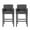 Charcoal/Gray, variant on Chaparral Contemporary Fabric Upholstered Wood 30.5 inch Barstools, Set of 2, Beige and Weathered Natural