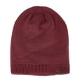 thumbnail image 5 of Bibifish Womens Ribbed Knit Slouchy Beanie Hat Lined Soft Warm Stretchy Hat Cold Weather Daily Casual Wear Cozy Trendy Hats, 5 of 5