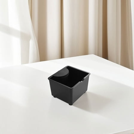 Hemobllo Coffee Grounds Collection Box Black Espresso Knock Box For Office Use 1Pack