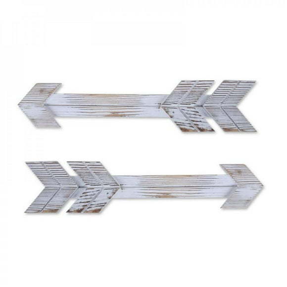 Arrow Sign Plaque 2Pcs Wooden Wood Vintage Wall Home Garage Bar Pub Restaurant Man Cave Coffee Art Decor Personality Decor