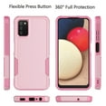 thumbnail image 2 of For Samsung Galaxy A03S Case, Phone Case for Galaxy A03S 6.5 inch, Takfox Sturdy Rugged 2 in 1 Hybrid Heavy Duty Armor Hard Plastic & Rubber Shockproof Full Body Bumper Cover ( Rose Gold ), 2 of 9