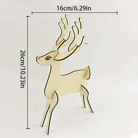 

wendunide tools Children s handmadeDIY coloring creative painting graffiti stereo wood painting Brown