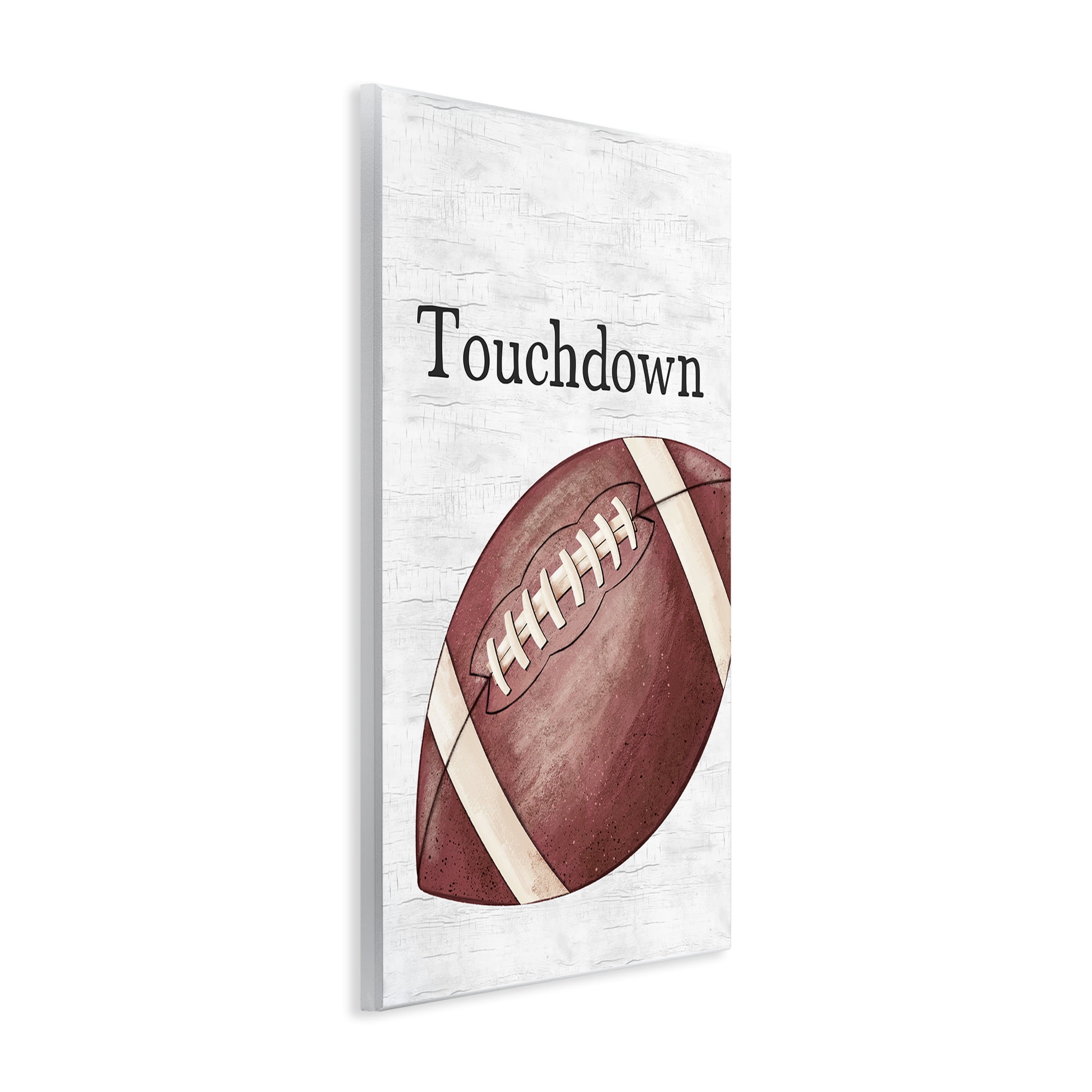 Stupell Industries Touchdown with Football Sports Painting Unframed Art Print Wall Art, 10 x 15