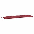 thumbnail image 1 of Cojín para banco de jardín VidaXL, tela Oxford de 70,9 x 19,7 x 2,8 cm, color rojo vino, 1 of 7