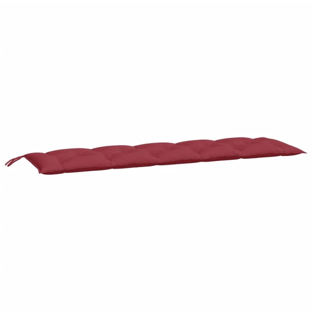 Cojín para banco de jardín VidaXL, tela Oxford de 70,9 x 19,7 x 2,8 cm, color rojo vino