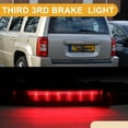 thumbnail image 3 of Unique Bargains Third Brake Stop Light No.5116236AF/5116236AE Car Auxiliary Brake Lamp High Level Brake Light for Jeep Patriot 2007-2017 ABS Red 1 Pcs, 3 of 8