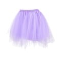 thumbnail image 2 of Women Gothic Tulle Skirt Classic Elastic Short Tutu Skirts Light Purple XXS, 2 of 4