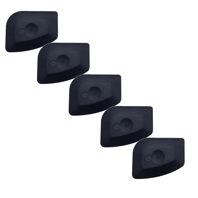 XIPYYKM 5 Pcs Pan Scraper, Plastic Pot Scraper, Pot Scraper Non Scratch for Cast Iron, Pot and Pan Cleaning, Pan Scraper Tool for Cleaning Grease Burnt Food, Sturdy Scraper Kitchen Tool