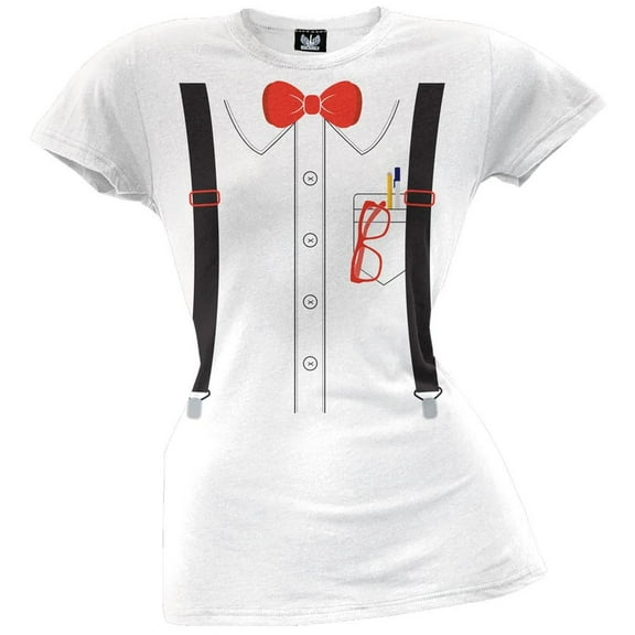 Old Glory Juniors Halloween Nerd Costume Short Sleeve Graphic T Shirt