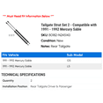 thumbnail image 2 of Tailgate Strut Set 2 - Compatible with 1991 - 1992 Mercury Sable, 2 of 2
