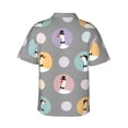 thumbnail image 3 of Daiia Cute Geese Hawaiian Shirt for Men Gentle Cotton Regular Short Sleeve Casual-Large, 3 of 9