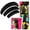 Black, variant on Up Hair DIY Insert Sponge Styling Base 3Pcs Set for Increased Volume and Puff - Hair Care Solution for Elegant Updos