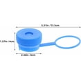 thumbnail image 2 of 4 pieces of silicone gallon water pot lid, replaceable reusable anti-spill water dispenser barrel lid, suitable for coolers and barrel dust caps, 2 of 4