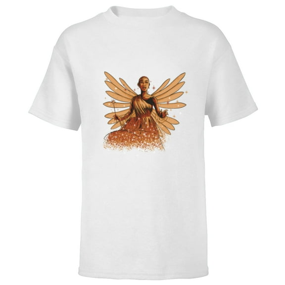 Disney Pinocchio The Blue Fairy - Short Sleeve T-Shirt for Kids - Customized-White