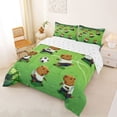 thumbnail image 2 of Manfei Sport Games Full Size Comforter Sets,Kawaii Capybara Print Bedding Comforter Set,Green,Reversible,3pcs,1 Comforter and 2 Pillowcases, 2 of 7