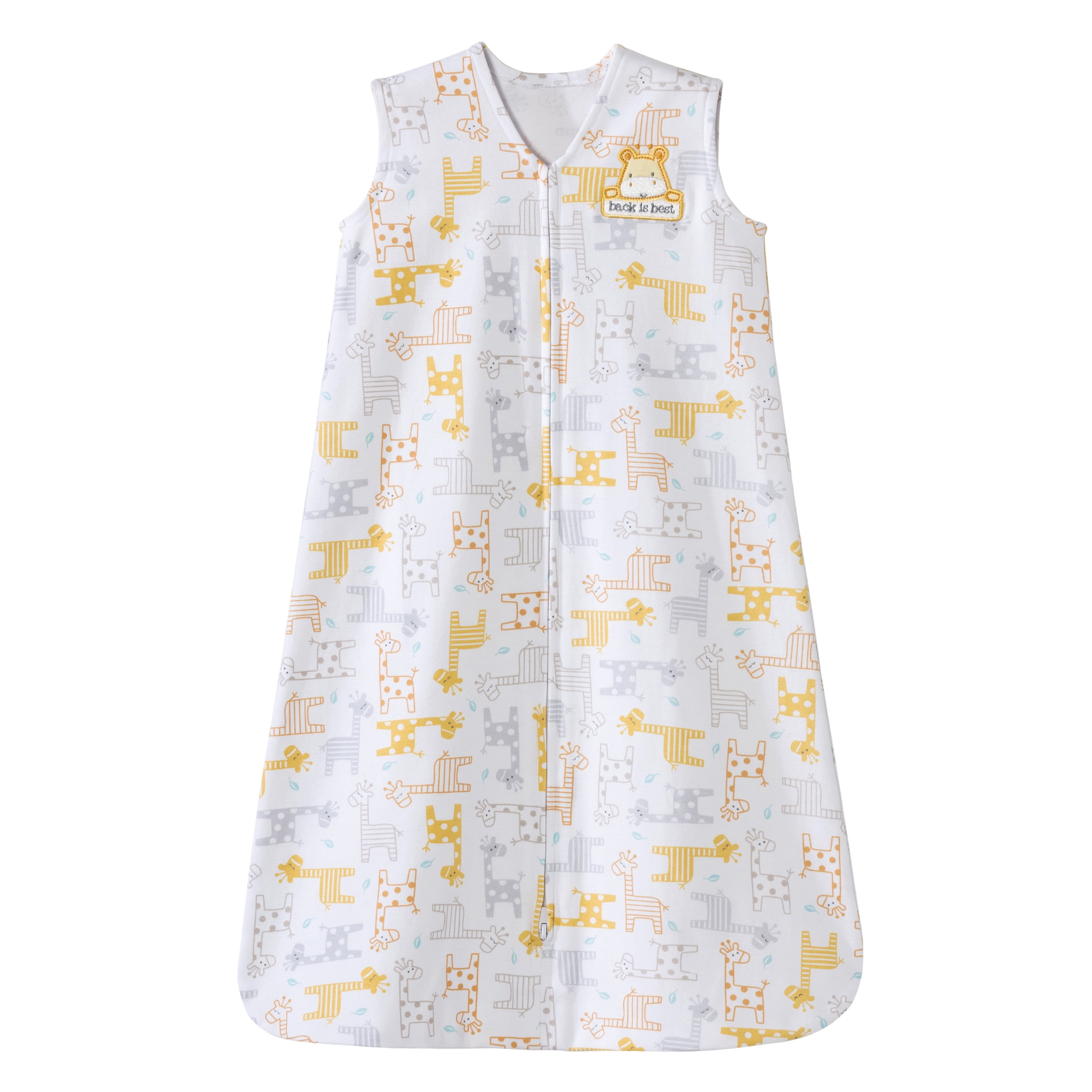 HALO SleepSack Wearable Blanket, 100 Cotton, Line Giraffe, Small