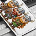 thumbnail image 6 of Cute Vikings Faux Leather Travel Luggage Tag, 6 of 7