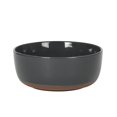 thumbnail image 6 of Gibson Elite Northrock Stoneware Dinnerware Set, 16-Piece Service for 4 Plates and Bowls Set – Charcoal Blue Dishes with Hand-Painted Terracotta Base, 6 of 11
