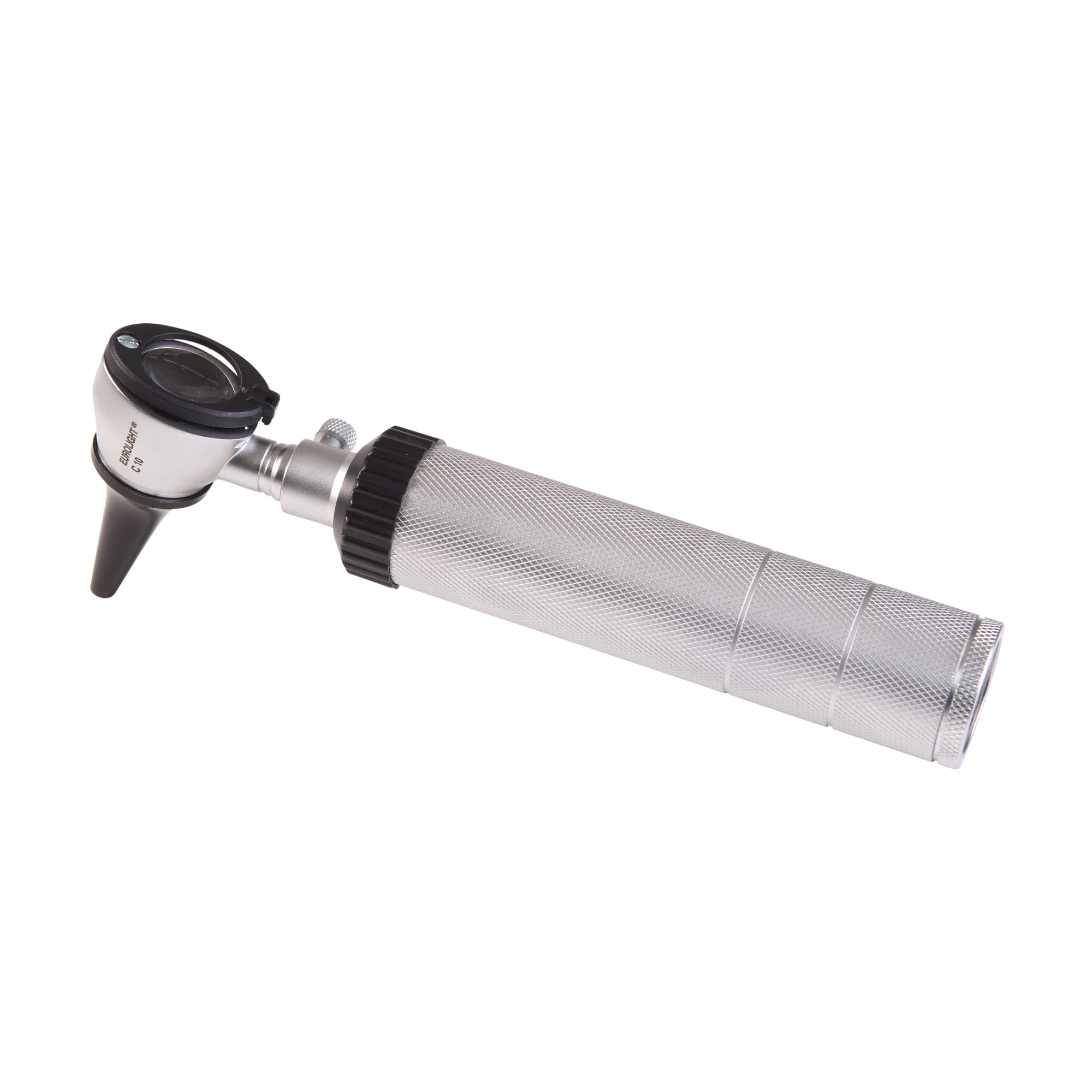 Kawe COMBILIGHT Professional C10 Otoscope, 3x Magnification, Includes Dimmable Rheostat and Carrying Bag, Silver