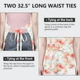 thumbnail image 6 of Pioneer Flower Floral Print Pattern Apron-Garden Aprons for Women with Pockets-Cotton Linen Waterproof Kitchen Cooking Gardening Aprons Adjustable for Kitchen,Cooking,BBQ and Salon 33x27 Inch, 6 of 7