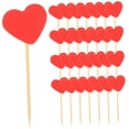 thumbnail image 5 of HAKIDZEL Red Heart Cake Picks for Decoration Made of Sturdy Synthesis Material Perfect for Parties and Valentine's Day Celebrations 50 Pieces, 5 of 8