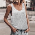 thumbnail image 2 of AherBiu Sequin Tank Tops for Women Crewneck Sparkly Sleeveless Summer Dressy Casual Blouse Party Shirts, 2 of 9