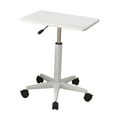 thumbnail image 2 of kowaku Overbed Table, Movable Bedside Table Computer Desk Study Desk Standing Laptop Desk Adjustable Height for Kids Bedroom Nursery White 59 to 80cm, 2 of 9