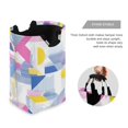thumbnail image 3 of Yayeee Freestanding Laundry Hamper with Handle Collapsible Large Storage Basket for Clothes, Retro Simple Shapes, 3 of 7