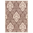 thumbnail image 2 of Safavieh Courtyard Jessie Damask Indoor/Outdoor Area Rug, Chocolate/Natural, 6'7" x 9'6", 2 of 10
