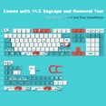thumbnail image 3 of XVX Gaming Keycaps,143 Keys Custom PBT Keycap Keyboard Coral Sea Theme Full Set,XVX Profile Dye-Sublimation Key caps for Cherry Gateron MX Switches Mechanical Keyboard (Coral sea PRO), 3 of 7