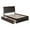 Espresso, variant on AFI Portland Twin XL Wood Platform Bed with Footboard and Twin XL Trundle, Light Toffee