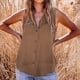 thumbnail image 1 of Camisa sin Mangas ANGGREK para mujer con Cierre de botones, 1 of 6