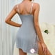 thumbnail image 3 of Gibobby Lencería mujer erótica Conjunto De Lencería Erótica Cuello V Lencería erótica Sexy para Mujer, Vestido de Piel Sexy y Casual, Mujer Sexy(Gris, M), 3 of 5