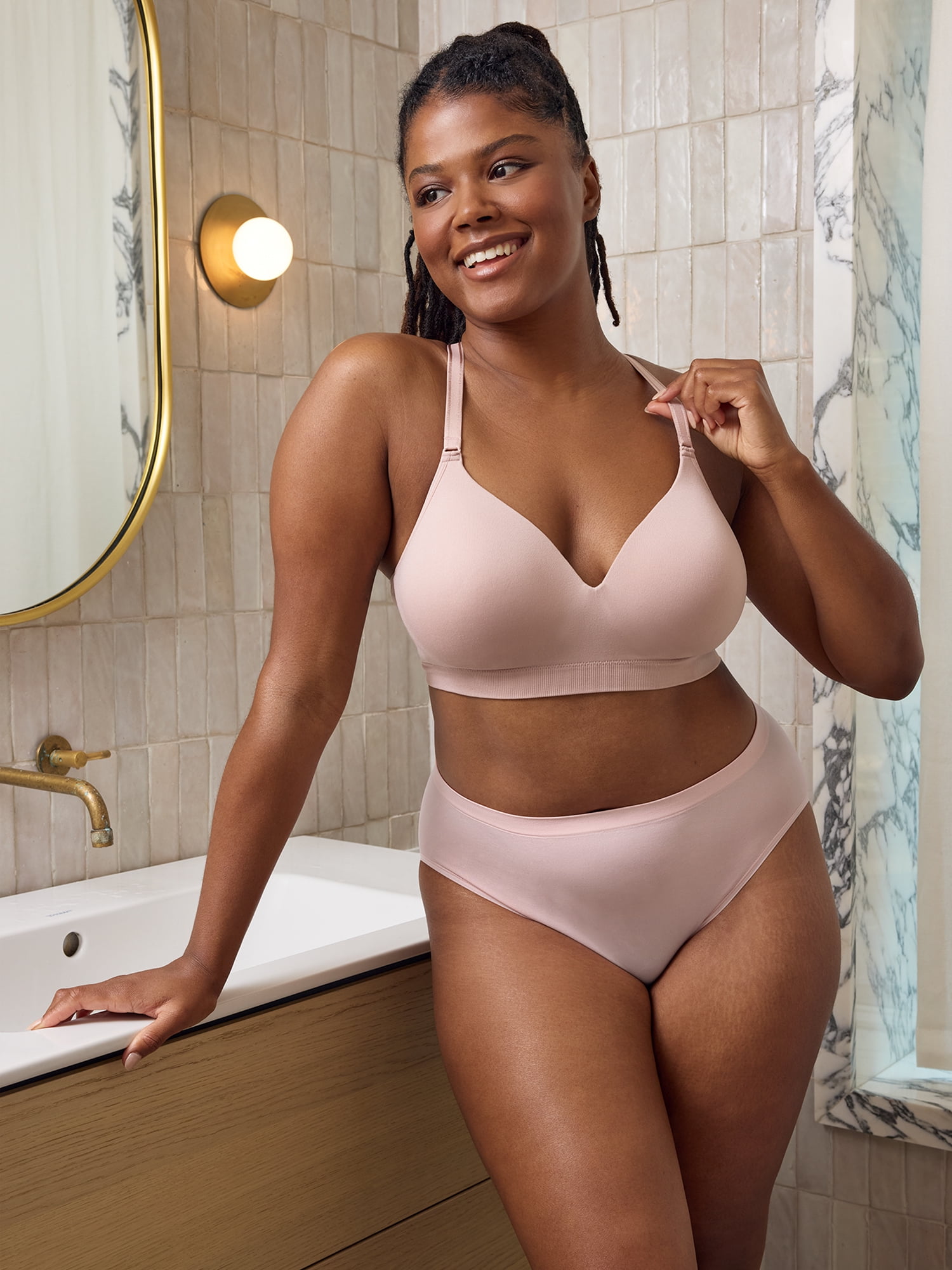 Fruit of the Loom Women's 360 Stretch Seamless Wireless T-Shirt Bra, Style FT1029, Sizes S-3XL