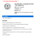 thumbnail image 2 of Rear Brake Rotor - Compatible with 2020 - 2021 Cadillac XT6 - Power Stop, 2 of 2